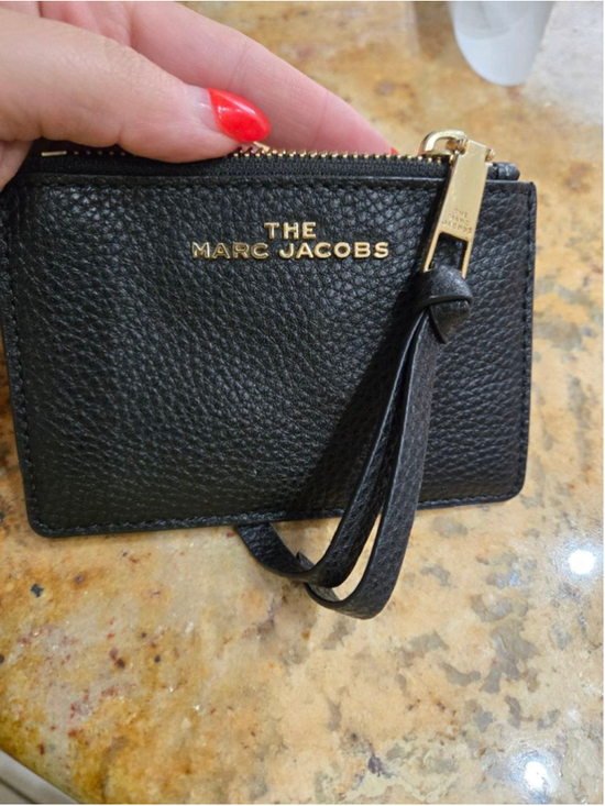 Marc Jacobs Handbags - Women's Marc Jacobs Black Leather Card Wallet One Size